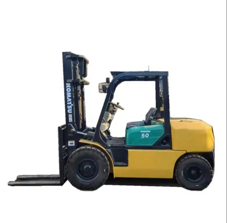 Max. Lifting Load 5TON Used Diesel Engine Hydraulic Pallet Lifting Forklift Komatsu FD50