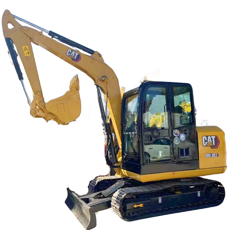 High Operating Efficiency 5.5ton Used Diesel Digger 305.5E2 with Japan Original Paint