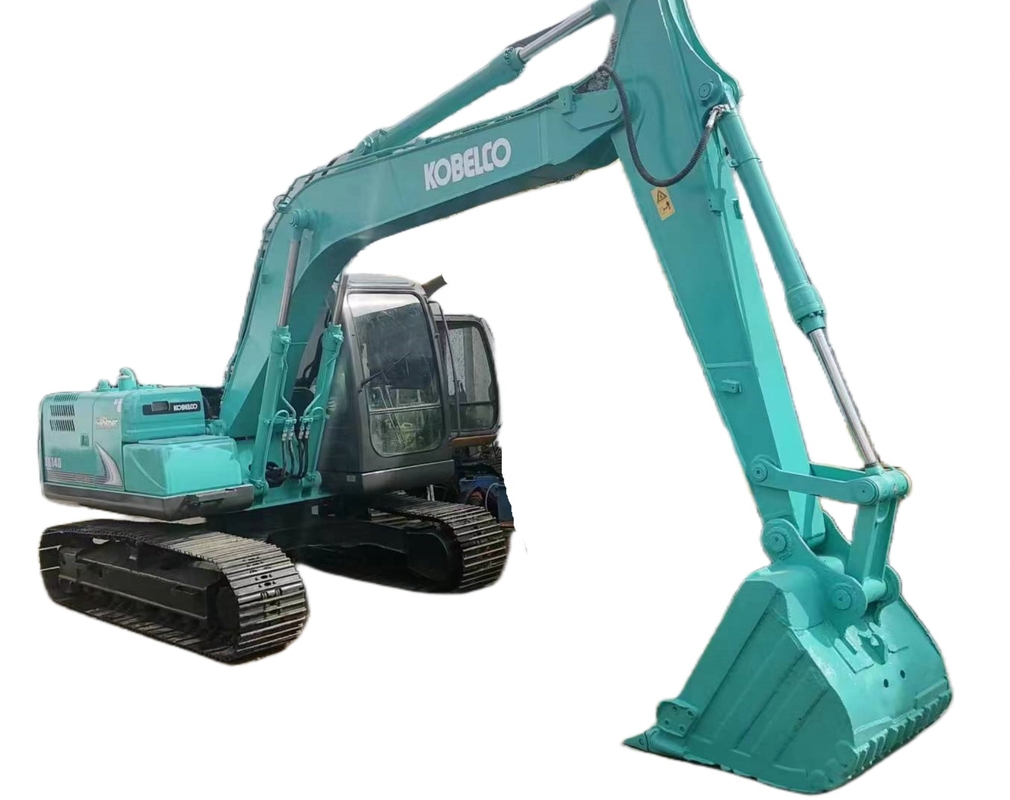 Original Japan 14T Excavator Kobelco SK140 in Shanghai Good Condition Crawler Digger