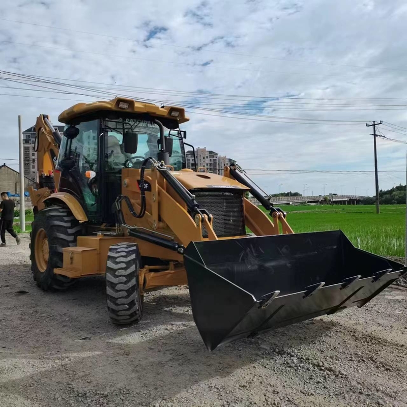 Original Japan 9TON EPA Engine cummis Hydraulic Backhoe loader CAT 420F in Shanghai