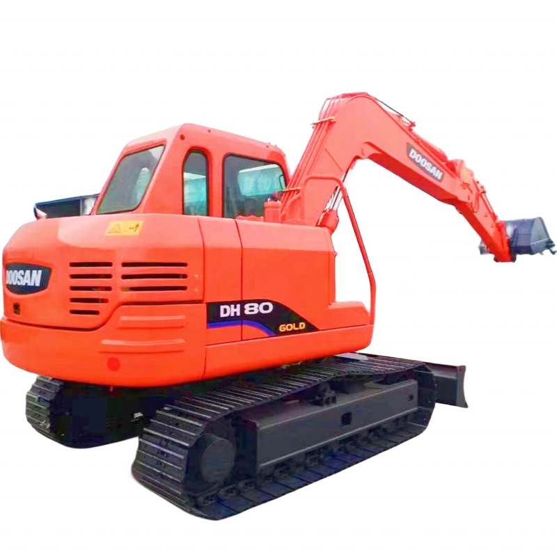 Used Doosan DH80 Excavator with Original Paint and Liyuan Hydraulic Cylinder in Japan