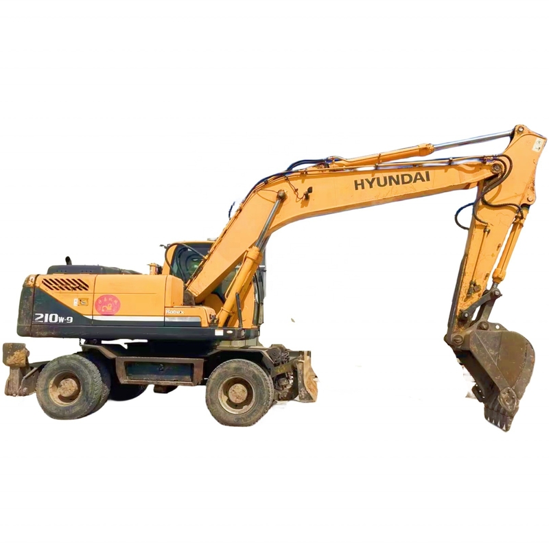 Original Paint Hyundai 210W-9 Excavator 21000 kg Machine Weight Liyuan Hydraulic Pump
