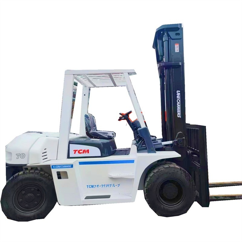 Japan TCM FD70 Used Forklift in Good Condition with Original Color and 7000 KG Weight