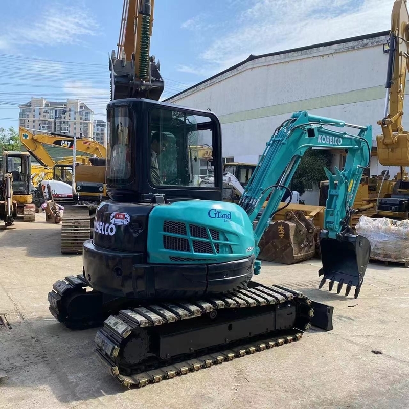 2021 Kobelco SK55R 5ton Excavator with Original Engine and Good Condition in Shanghai