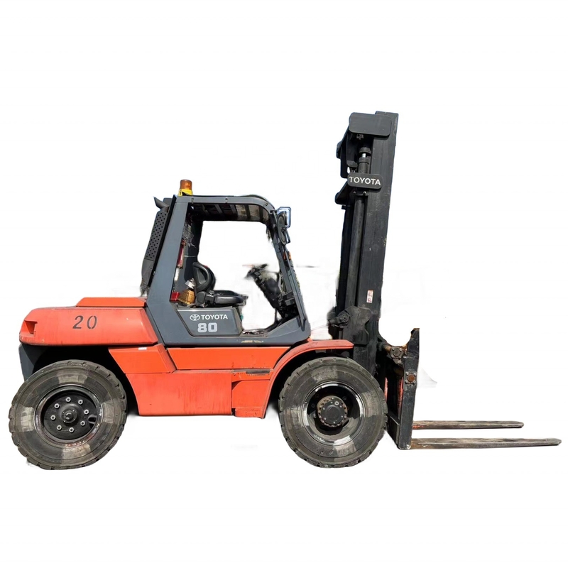 Nice Performance Japan Original TOYOTA FD80 8ton Diesel Forklift Truck for Warehouse