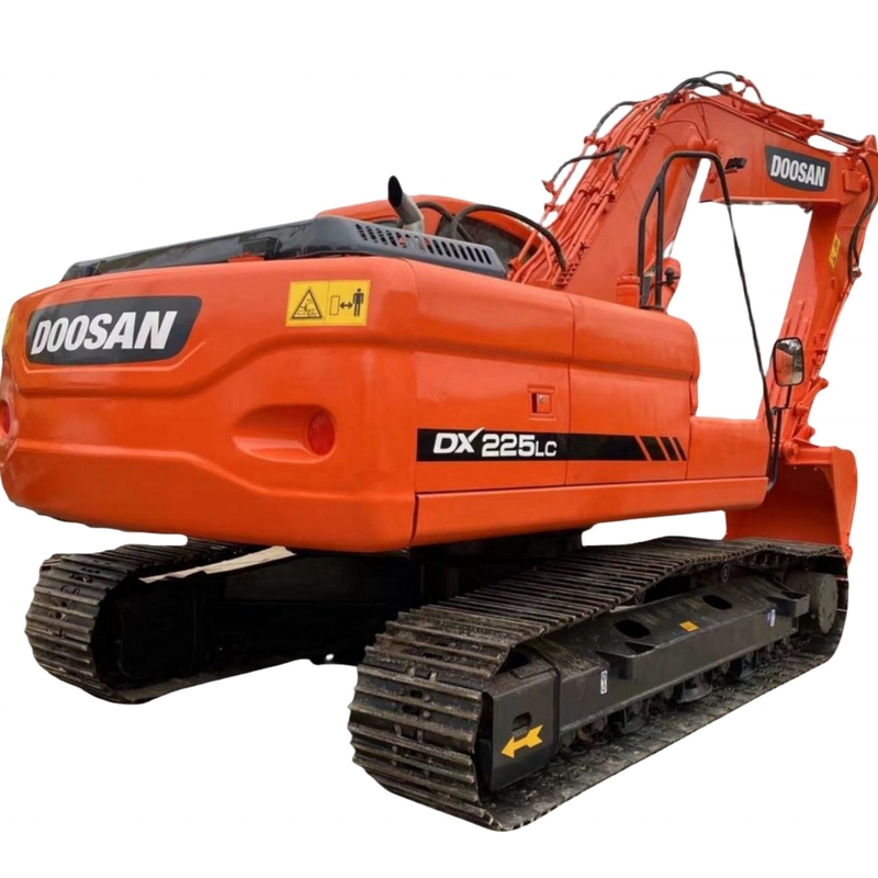 DOOSAN DX225LC Excavator Used Crawler Digger with Original Paint and Good Condition