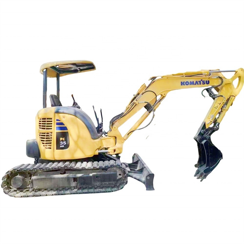 Original Color Used KOMATSU PC35 Crawler Excavator Multi Function 3500 KG High Qualit