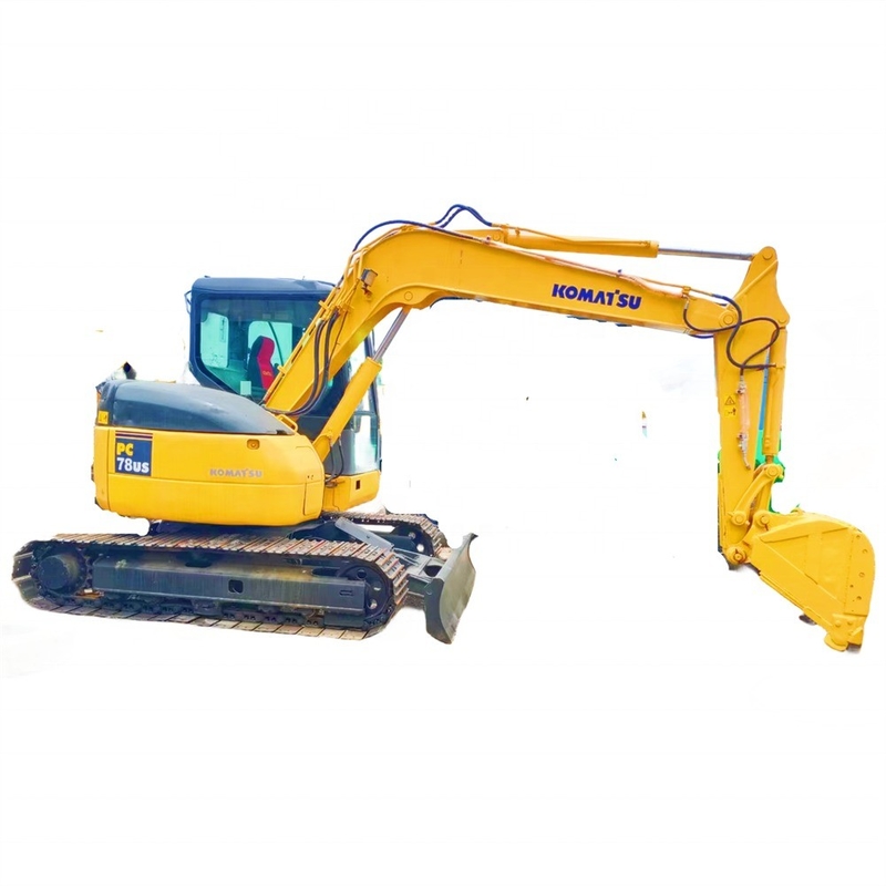 Used KOMATSU PC78US 7 Ton Small Hydraulic Crawler Excavator Digger in Good Condition