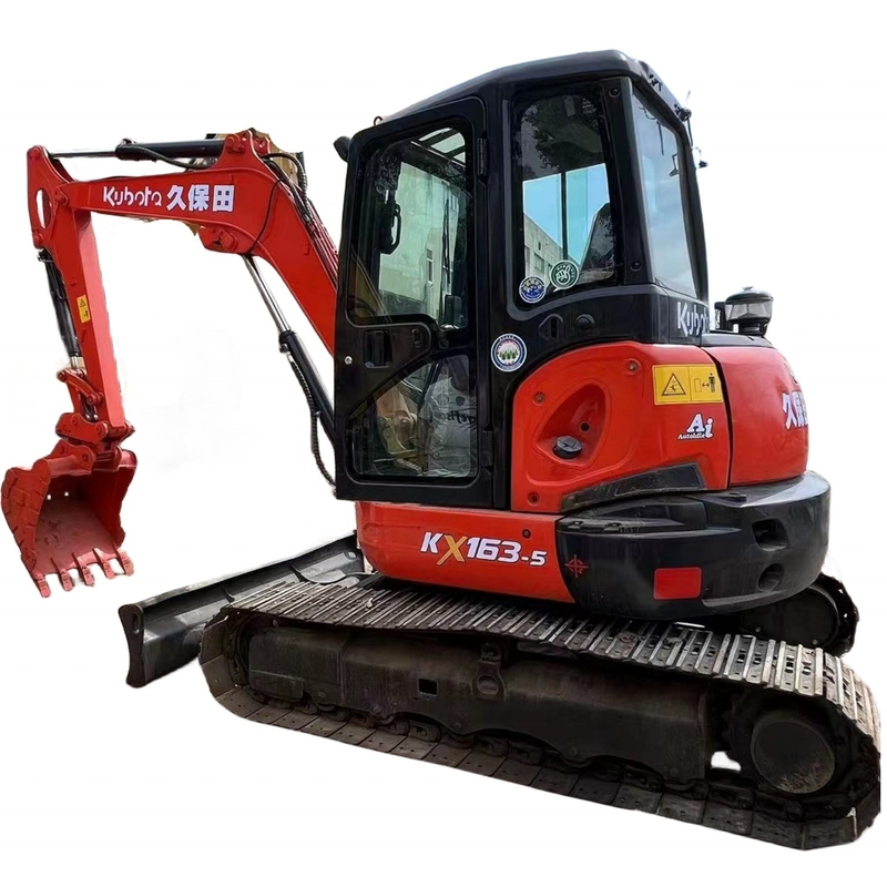 Japan Original KUBOTA KX163 Mini Excavator 6ton Crawler Construction Machine on Stock
