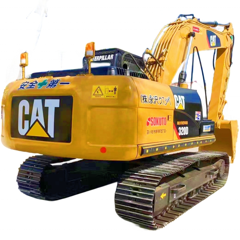 20T Heavy Duty Used Excavator Cat 320D Crawler Excavator Well-Maintained Used Digger