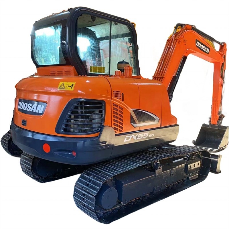 Japan Original Doosan DX55-9C Used Crawler Excavator with 0-2000 Working Hours