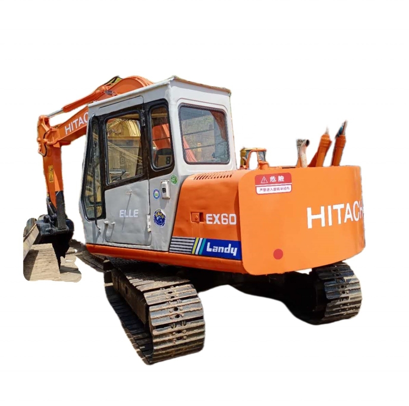 Quancai Engine HITACHI EX60 Excavator 6 Ton Crawler Digger with 0.32m3 Bucket Capacity