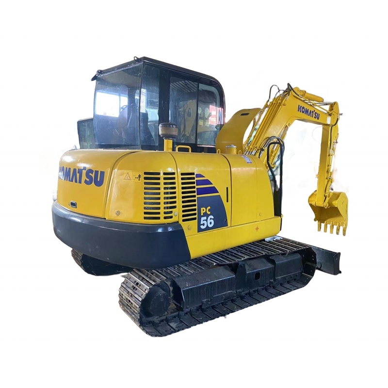 Mini Digger 5.6TON Used KOMATSU PC56 Crawler Excavator in Japan with Low Fuel Consumption