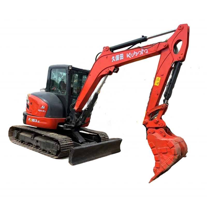 Japan Engine Good Condition Second-hand Kubota KX163-5 Excavator with Low Working Hours