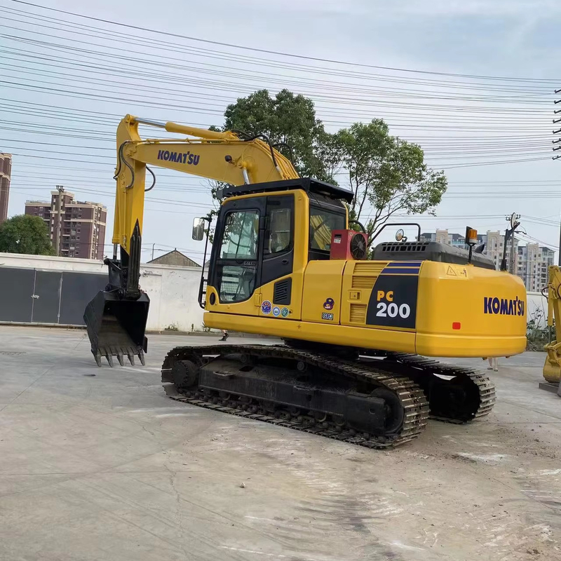 Original KOMATSU PC200-8 Second Hand 20 Ton Crawler Excavator with Low Working Hours