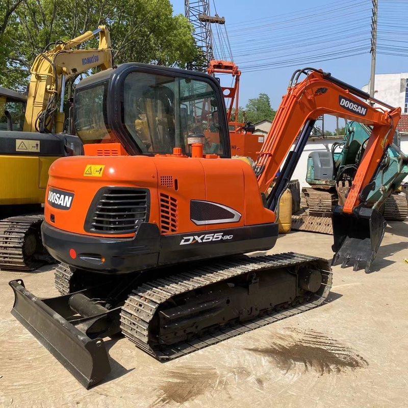 2022 Doosan DX55-9C Second Hand Hydraulic Crawler Digger with Original Hydraulic Valve