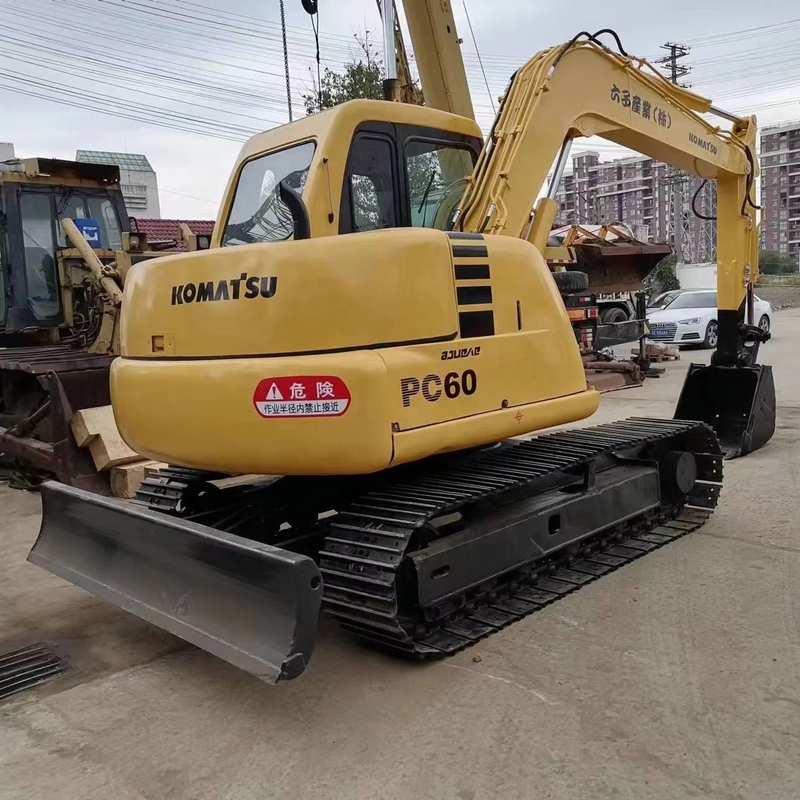 Excellent Condition Used Komatsu PC60 6ton Excavator Ready to Work Crawler Digger